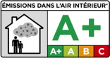 <p>The A+ label is<br />
indicative of low emission and<br />
healthy weather indoors</p>

